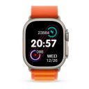 Nu Republic Creed Ultra Smartwatch with 2.0" HD IPS Display, BT Calling, Health Monitor & AI Voice Assistant with One Extra Strap (Silver/Orange)...
