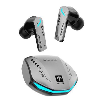 Nu Republic Cyberstud X8 TWS Wireless Earbuds - Up to 56Hrs Playtime, 40ms Ultra Low Latency