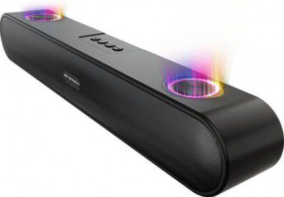 Nu Republic Party Box 16 With X-Bass®Technology, Upto 10 Hrs Playtime, Multiple RGB Modes, 16 W Bluetooth Soundbar  (Black, 2.0 Channel)