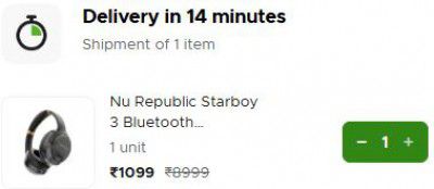 Blinkit : Nu Republic Starboy 3 Bluetooth Headphones (Black)