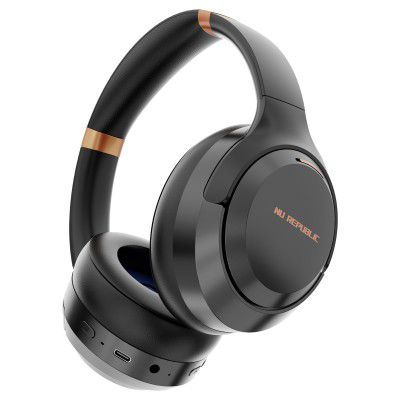 Nu Republic Starboy 3 with 56 Hour Playtime, Type-C Fast Charging ENC Bluetooth Headphones (Black)