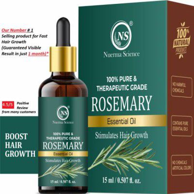 Nuerma Science Rosemary Essential Oil (Pure & Natural) For Hair Growth Hair Oil  (15 ml)