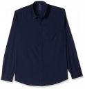 Numero Uno Men's Solid Slim Fit Shirt (KMSHFA111-NAVY-XL_Navy...