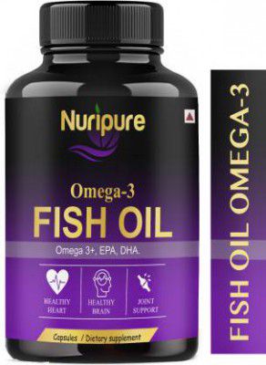 Nuripure Fish Oil (Triple Strength) With 1000Mg Omega 3 (600Mg Epa, 400Mg Dha)  (30 No)