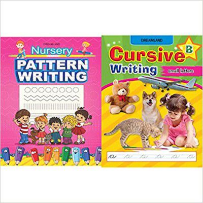 Nursery Pattern Writing+Cursive Writing Book (Small Letters) - Part B (Set of 2 Books) 