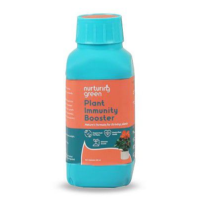 Nurturing Green® Liquid Plant Immunity Booster (300ml) | Organic Soil Enricher with Amino Acids | Enhances Plant Growth, Strengthens Defence System & Increases Pest Resistance