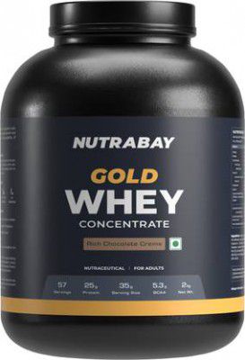 Nutrabay Gold 100% Concentrate - Whey Protein  (2 kg, Rich Chocolate Creme)