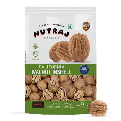 Nutraj 100% Pure Premium Raw California Inshell Walnuts 1Kg
