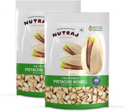 Nutraj California Roasted & Salted Pistachios Pistachios  (2 x 200 g)
