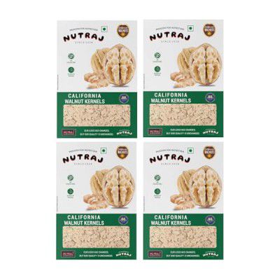 Nutraj California Walnut Kernels 1kg (250gm x 4) 