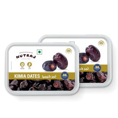 Nutraj Kimia Dates 800g (400g x 2) | Khajoor | Soft Kimia Khajoor 