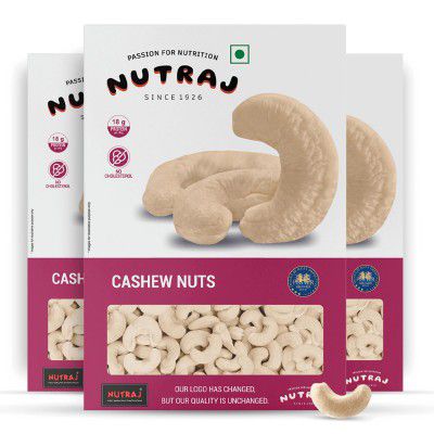 Nutraj W240 Cashew Nuts Plain 600g (200g x 3) | Kaju