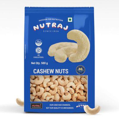 Nutraj Whole Cashew Nuts W320, 500g | Nutritious, Delicious & Crunchy Kaju | Rich in Magnesium, Copper & Phosphorus