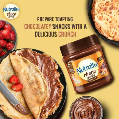Nutralite Choco Spread Crunchy Quinoa Hazelnut Spread Uses Premium Chocolate - 275g