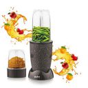 NUTRI BLENDER Grinder by Echt, NB4s 450 Watt,2, chutneys and dry masala; The Long Jar (500ml) & the Short Jar (300ml) 2 years warranty, Black Splatter...