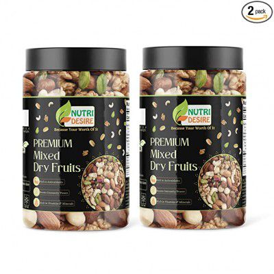 Nutri Desire Combo Pack of 7 in 1Mix Dry Fruits 500 gms Each Total 1 kg [Jar Pack]