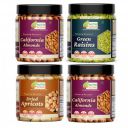Nutri Desire Fresh and Healthy Premium Dry Fruits Combo Pack of 1kg Almond, Raisin, Apricot, Jar Pack (250g * 4) 1KG...