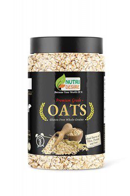 Nutri Desire Oats |Gluten Free Oats 500 gms | Oatmeal Cereal for Breakfast | Diet Food for Weight Loss | Healthy Food