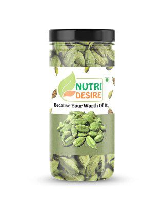 Nutri Desire 100% Organic Green Cardamom Big Size Elaichi, 100 gram