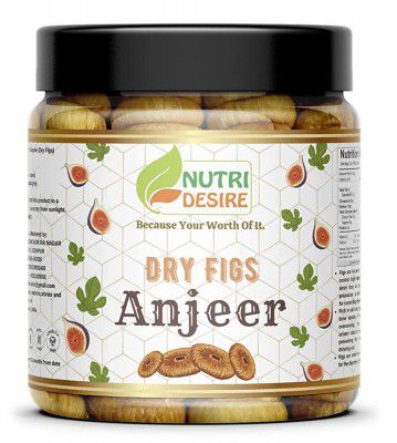 Nutri Desire Premium Afghani Anjeer - 250 Grams | Dried Figs | Vacuumed Pack.