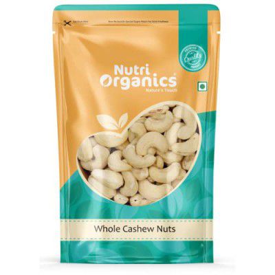 Nutri Organics Dry Fruits Natural Premium Whole Cashews 100 gm