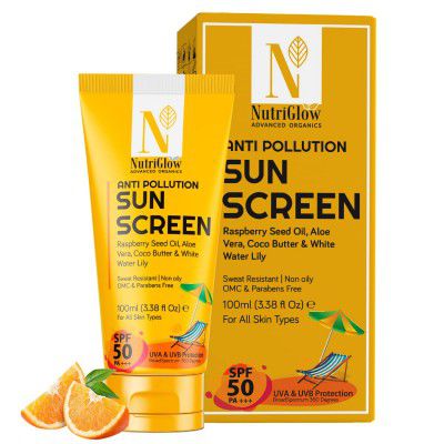 NutriGlow Advanced Organics Anti Pollution Sun Screen (100 ml)