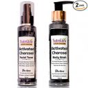 NutriGlow Luxury Skincare Activated Charcoal Facial Toner and Nutriglow Activated Charcoal Body Wash/Deep Cleansing(Toner + Body Wash), 100 ml (Pack of 2)...
