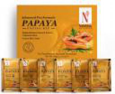 NutriGlow NATURALS Advanced Pro Formula Papaya Facial Kit For Even Skin Tone, Excess Pigmentation & Helps Reduce Scars(60gm)  (60 g)