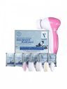 NutriGlow Naturals Diamond Radiance Facial Kit 60 g 5 In 1 Rotating Face Massager...