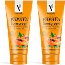 NutriGlow NATURALS Sunscreen - SPF 50 SPF 50 PA+++ Advanced Pro Formula Papaya Sunscreen No White Cast (200 g)...
