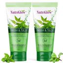 Nutriglow Neem & Tulsi Face Wash With Aloe Vera Extract For Cleanser, Pimple Care Solution, Fresh Feel Purifying, Removes Impurities, 65ml Each, Pack of 2...