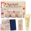 NutriGlow Skin Whitening Treatment Kit, Bleach Cream (43gm) Fresh Rose Toner (100ml) Moisturizing Lotion (50ml) De Tan Scrub (65ml) For Oily Skin Care, Anti-Aging, Acne & Blemishes, All Skin Types, Wi...