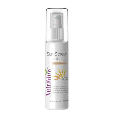 NutriGlow Sunscreen Body Lotion SPF 40 & PA+++, All Skin Types, (120ml)