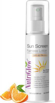 NutriGlow Sunscreen - SPF 40 PA+++ Sunscreen Fairness Liquorice UV Lotion  (120 ml)