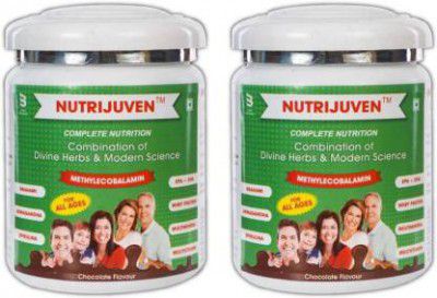 Nutrijuven PROTEIN POWDER Whey Protein complete nutrition (200 gm) - Set of 2 Whey Protein  (400 g, Chocolate)