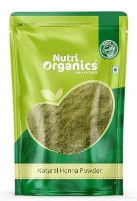 NutriOrganics 100% Pure Henna Powder - 100G | Good For Hair Colour (Mehandi) | For Hair, Hands & Feet