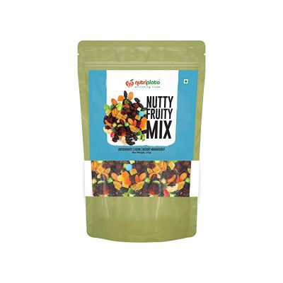 Nutriplato Dry Fruits Mix - Nuts, Chocolate and Fruit Chunks Mix, 340 g
