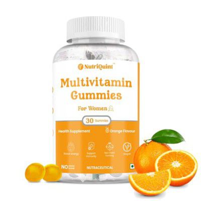 NutriQuint Women Multivitamin gummies, 30 Gummies, 30-Day Supply - Orange Flavour
