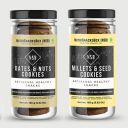 Nutrisnacksbox Healthy Cookies | Maida Free Bicuits | Choco Jaggery Cookies | Cookies for kids & adults Combo Pack (Mix, 2 Box)...