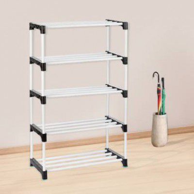 Nutriverse Plastic Shoe Stand  (5 Shelves, DIY(Do-It-Yourself))