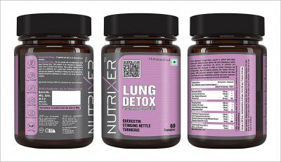 Nutrixer lungs detox capsules. 60 vegetarian capsules