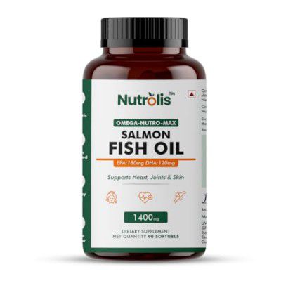Nutrolis Omega-3 Salmon Fish Oil Capsules 1400mg 90 Softgels