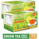 NutroVally Honey for weight loss with Premium tea leaves Honey, Lemon Green Tea Bags Box (2 x 25 Bags)...