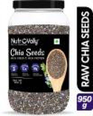 NutroVally Raw Chia Seeds for Weight Loss with Omega 3 , Calcium and Zinc, Fiber Rich Seeds Chia Seeds  (950 g)