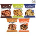 Nutty Gritties Trail Mix - Thai Chilli Blend, Sport Mix, Spicy Trail Mix, Barbeque Almonds and Pepper Cashew(Pack of 5) - 114g |Healthy Snack|Flavoured Nuts...