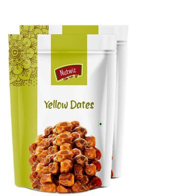 Nutwiz Premium Dates (Yellow Dates/ Peela Khajoor, 400g)