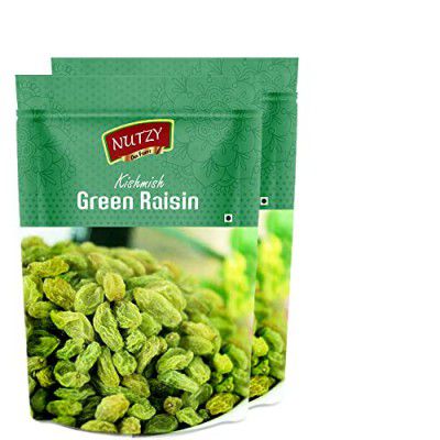 Nutzy Premium Raisins (Green Raisins/ Kishmish, 400g)