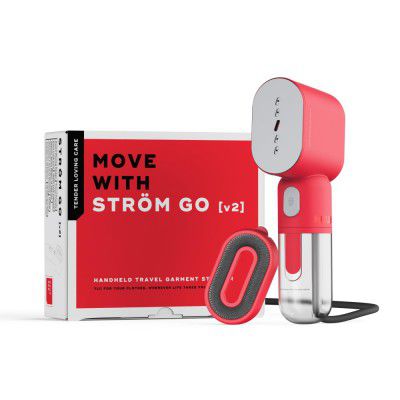 NUUK STROM GO V2 Super Compact and Lightweight Travel Garment Steamer For Clothes | 20g/min Steam | 30 Sec Heat Up