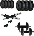 NV Sports RSN 10 kg home gym ( 2.5 kg 4 pvc plate + 2 dumble rod ) best home gym set. Adjustable Dumbbell  (10 kg)...