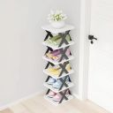 NYALKARAN Multi-Purpose Stackable Shoe Rack Adjustable Slots, Stylish Shoe Storage Organizer for Bedroom and Entryway - Easy Assembly, Durable Home Stand for Footwear (4 Layer, Grey)...
